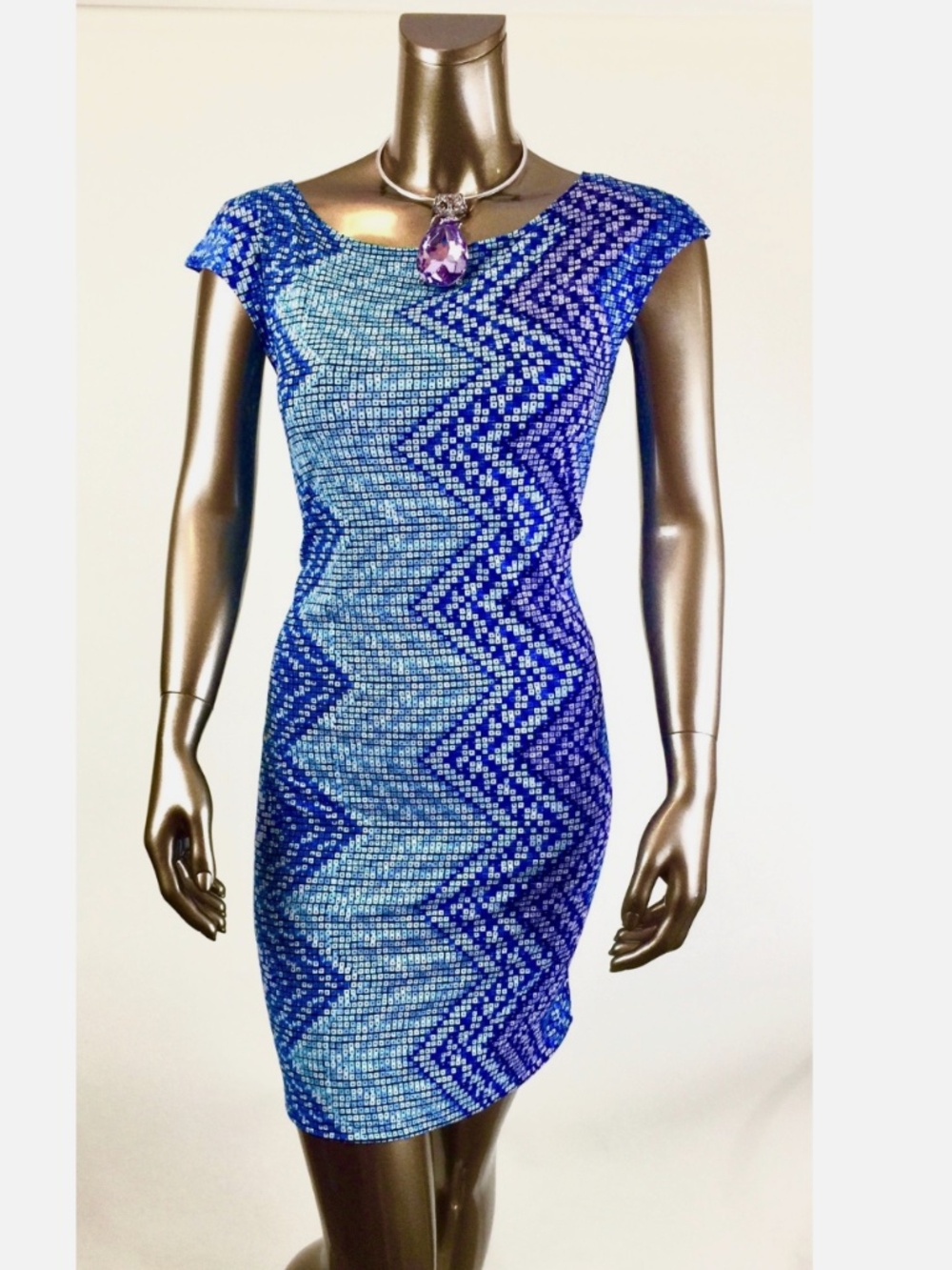 *NEW CLOSING-SALE CHICO'S $89 GEOMETRIC SHIFT DRESS SIZE 1 ( M )